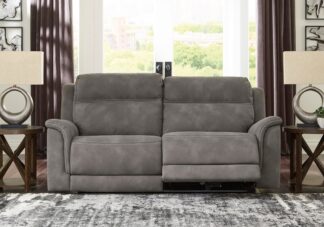 Next Gen-DuraPella Slate Power Reclining Sofa