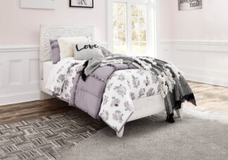 Paxberry Whitewash Twin Bed