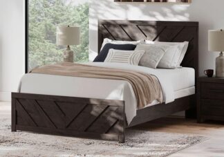 Prendonea Charcoal Queen Panel Bed