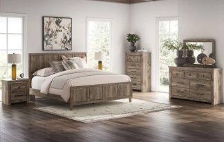 Rusticott Brown Queen Poster Bed Set