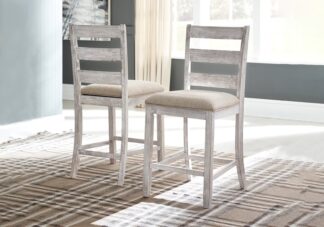Skempton White Upholstered Barstool
