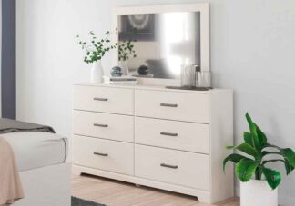 Stelsie White Dresser