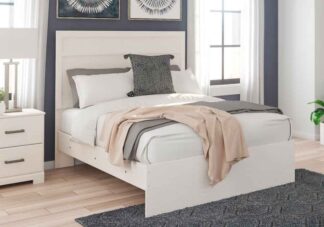 Stelsie White Full Panel Bed