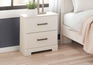 Stelsie White Night Stand