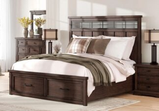 Taffenbrook Brown Queen Panel Storage Bed