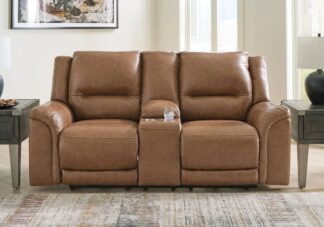 Trasimeno Caramel Power Reclining Love Seat